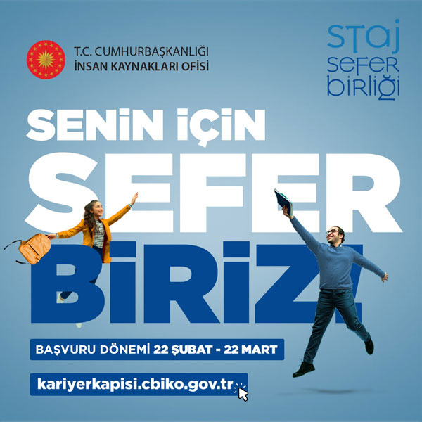 Cumhurbaşkanlığı İnsan Kaynakları Ofisi “Staj Seferbirliği Projesi”
